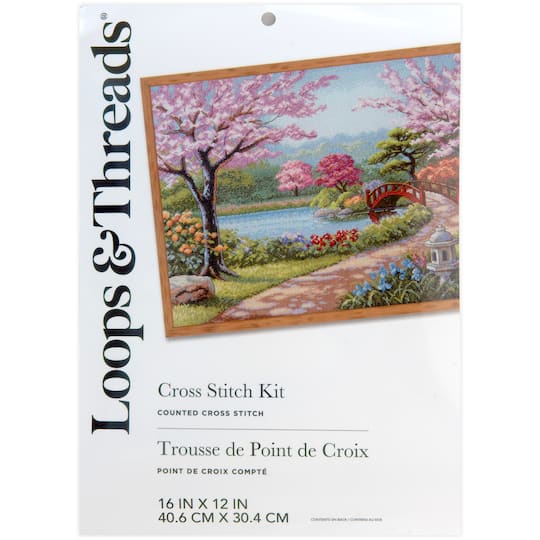 Blossom Garden Counted Cross Stitch Kit by Loops &#x26; Threads&#xAE;